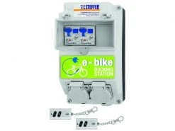 STEFFEN Stromverteiler 2x T13, E-Bike mit Fernbedienung