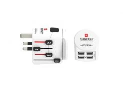 SKROSS Weltreiseadapter PRO+ 4x USB