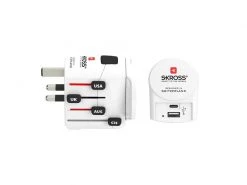 SKROSS Weltreiseadapter PRO+ USB (A+C)