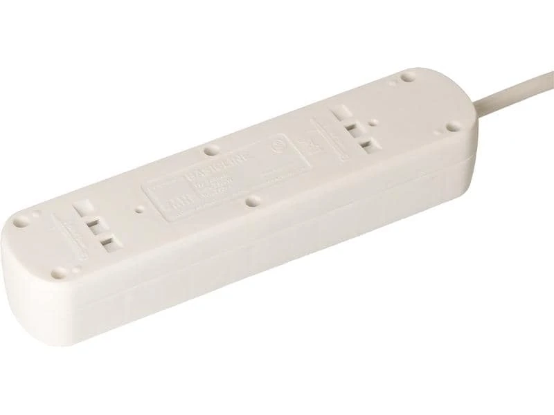 Max Hauri Steckdosenleiste Basic-Line 5xT13 Weiss, mit Schalter 4 Max Hauri Steckdosenleiste Basic-Line 5xT13 Weiss, mit Schalter – Bild 2