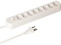 Max Hauri Steckdosenleiste Basic Line 8x Typ13 Weiss