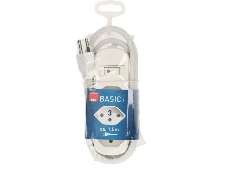 Max Hauri Steckdosenleiste Basic-Line 3xT13, 1.5 Meter 6 Max Hauri Steckdosenleiste Basic-Line 3xT13, 1.5 Meter – Bild 4