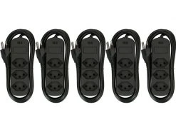 Max Hauri Steckdosenleiste Basic-Line 3xT13 1.5 Meter, Schwarz