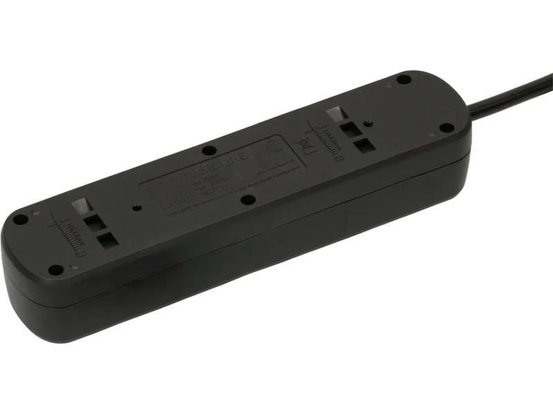 Max Hauri Steckdosenleiste Basic-Line 5xT13 Schwarz mit Schalter 5 Max Hauri Steckdosenleiste Basic-Line 5xT13 Schwarz mit Schalter – Bild 3