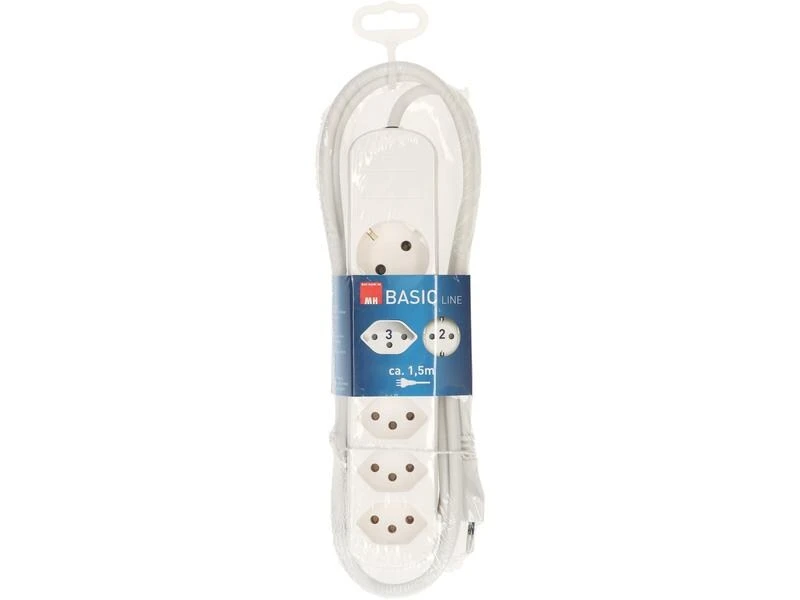 Max Hauri Steckdosenleiste Basic-Line 3xT13, 2xSchuko Weiss, 5er Set 7 Max Hauri Steckdosenleiste Basic-Line 3xT13, 2xSchuko Weiss, 5er Set – Bild 5