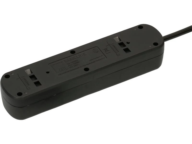 Max Hauri Steckdosenleiste Basic Line 5x T13 mit Reset Schalter 4 Max Hauri Steckdosenleiste Basic Line 5x T13 mit Reset Schalter – Bild 2