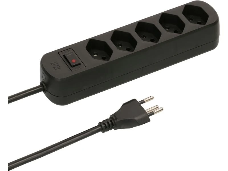 Max Hauri Steckdosenleiste Basic Line 5x T13 mit Reset Schalter 3 Max Hauri Steckdosenleiste Basic Line 5x T13 mit Reset Schalter