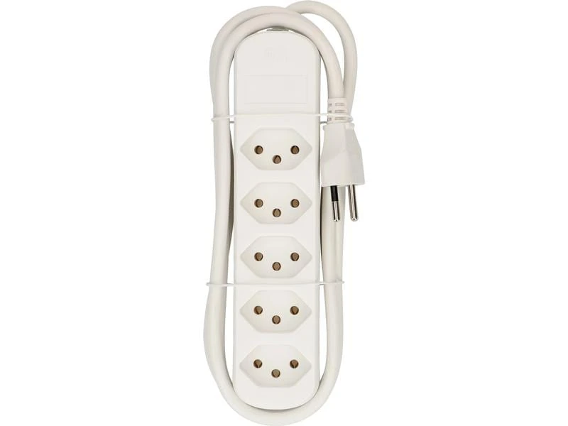 Max Hauri Steckdosenleiste Basic-Line 5xT13 Weiss, 1.5 Meter 5 Max Hauri Steckdosenleiste Basic-Line 5xT13 Weiss, 1.5 Meter – Bild 3