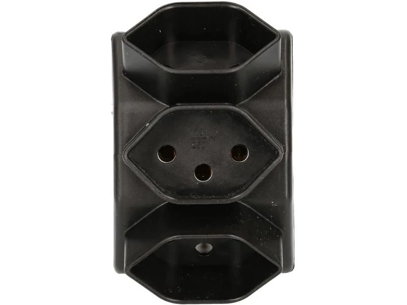 Max Hauri Mehrfachstecker 3 x T13, Schwarz 4 Max Hauri Mehrfachstecker 3 x T13, Schwarz – Bild 2