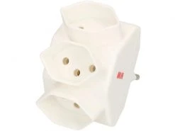 Max Hauri Mehrfachstecker 3, Weiss