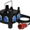 Spälti AG Baustromverteiler CEE16/5, 6x T23 mit 2 m Zuleitung