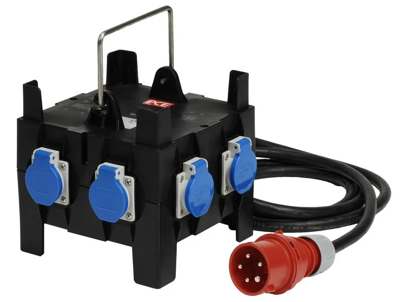 Spälti AG Baustromverteiler CEE16/5, 6x T23 mit 2 m Zuleitung 3 Spälti AG Baustromverteiler CEE16/5, 6x T23 mit 2 m Zuleitung