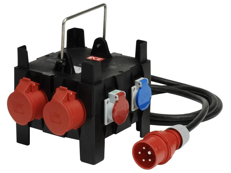 Spälti AG Baustromverteiler 2x CEE16/5, 3x T23, T25 mit 2 m Zuleitung 3 Spälti AG Baustromverteiler 2x CEE16/5, 3x T23, T25 mit 2 m Zuleitung