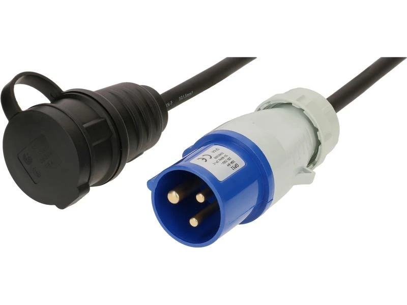 MaxCAMP Adapterkabel 1.5 m, T23 - CEE16/3 Schwarz 4 MaxCAMP Adapterkabel 1.5 m, T23 - CEE16/3 Schwarz – Bild 2