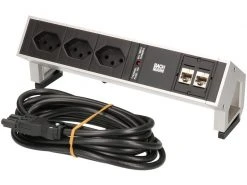 Bachmann Tischsteckdosenleiste DESK 2, 3x T13, 90°, 2x RJ45