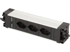 Bachmann Einbausteckerleiste STEP 3x T13 90°