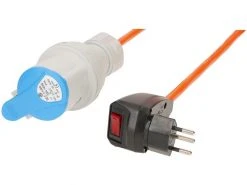 MaxCAMP Adapterkabel T12/CEE16, 15m mit Überstromschutz