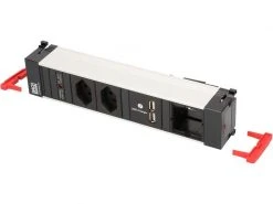 Bachmann Einbausteckerleiste POWER FRAME 2x T13, USB, Custom-ABD Leer