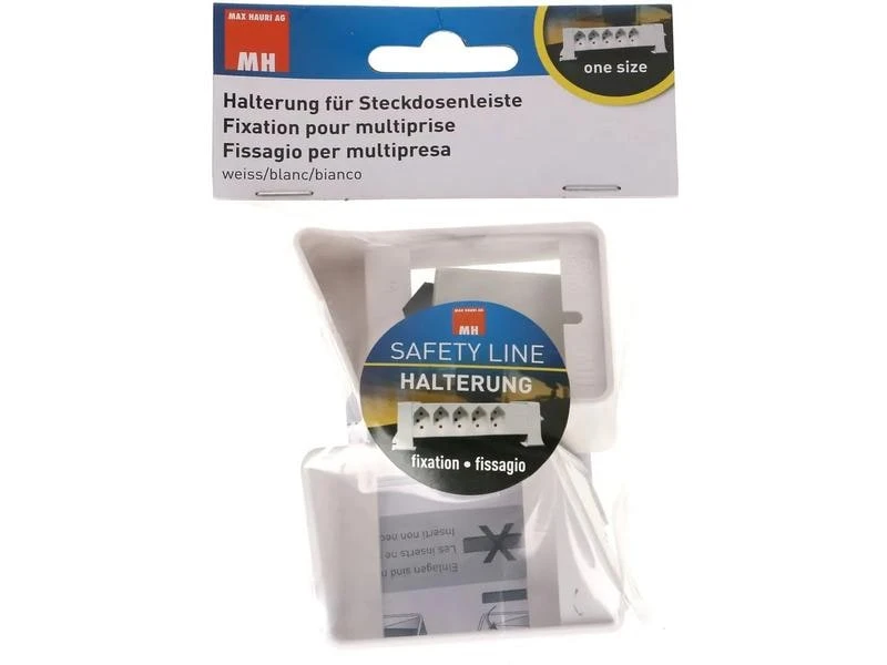 Max Hauri Halterung Steckdosenleiste Safety Line Weiss 7 Max Hauri Halterung Steckdosenleiste Safety Line Weiss – Bild 5