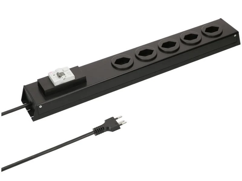 Max Hauri Steckdosenleiste Power Line 5x T13 mit Schalter 3 Max Hauri Steckdosenleiste Power Line 5x T13 mit Schalter