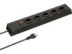 Max Hauri Steckdosenleiste Power Line 5x T13 mit Schalter