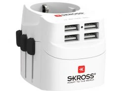 SKROSS Weltreiseadapter PRO Light 4x USB A