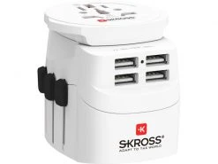 SKROSS Weltreiseadapter PRO Light 4x USB A