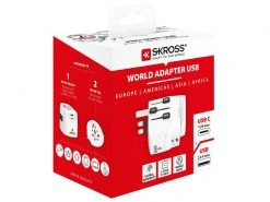 SKROSS Weltreiseadapter PRO Light USB A + C -Energieverteilung Verkäufe 2024 203882075 xxl