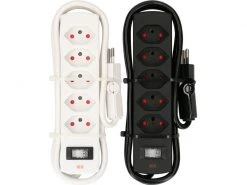 Max Hauri Steckdosenleiste Steckdosenleiste Safety-Line 5x T13 2 Stück