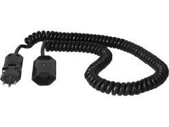 Max Hauri Verlängerungskabel 3.5 m T13 - T12 ClipClap, Schwarz