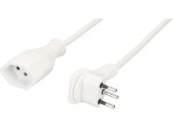 Max Hauri Verlängerungskabel 5 m T13 - T12 Weiss