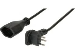 Max Hauri Verlängerungskabel 5 m T13 - T12 Schwarz