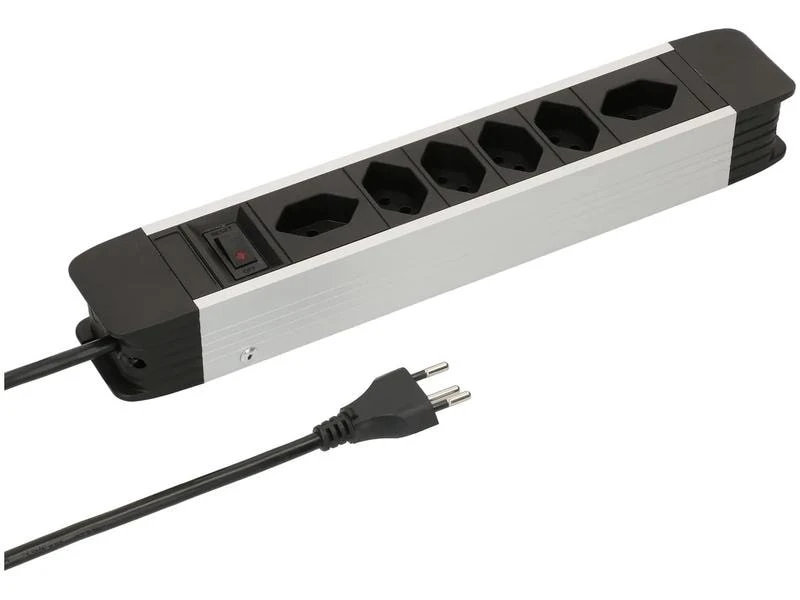 Max Hauri Steckdosenleiste 6 x T13 mit Schalter 3 Max Hauri Steckdosenleiste 6 x T13 mit Schalter