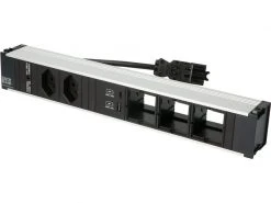 Bachmann Einbausteckerleiste CONI, 2x T13, 1x USB A/C, 3x Custom leer