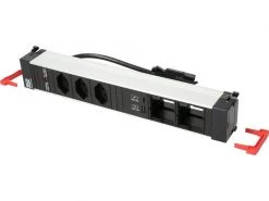 Bachmann Einbausteckerleiste POWER FRAME 3x T13, 1x USB, 2x Custom