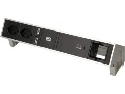 Bachmann Tischsteckdosenleiste DESK 2, 2x T13, 1x USB C, 1x Custom