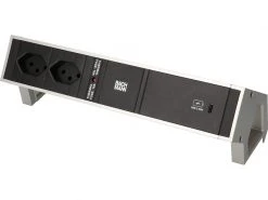 Bachmann Tischsteckdosenleiste DESK 2, 2x T13, 1x USB C