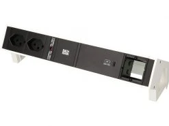 Bachmann Tischsteckdosenleiste DESK 2, 2x T13, 1x USB C, 1x Custom