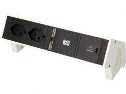 Bachmann Tischsteckdosenleiste DESK 2, 2x T13, 1x USB C