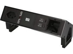 Bachmann Tischsteckdosenleiste DESK 2, 1x T13, 1x USB A/C, 1x Custom