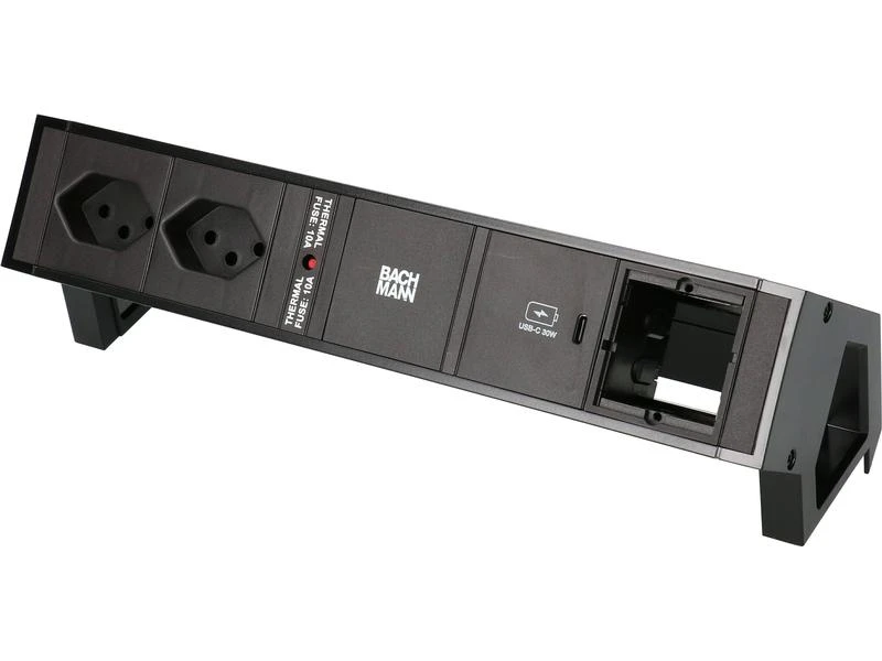 Bachmann Tischsteckdosenleiste DESK 2, 2x T13, 1x USB C, 1x Custom 3 Bachmann Tischsteckdosenleiste DESK 2, 2x T13, 1x USB C, 1x Custom