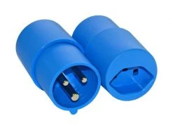 Elektromaterial Adapter CEE 16 - CH T23, blau 6 h LNPE 250 V 16 A