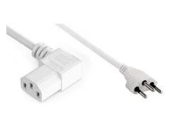 Diggelmann Netzkabel 5 m C13 - T12, seitlich gewinkelt nach rechts