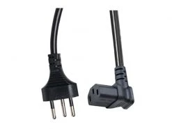 Diggelmann Netzkabel 5 m C13 - T12, gewinkelt nach oben