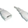 Diggelmann Gerätekabel 0.5 m C13 - C14 Weiss