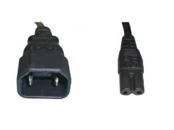 Diggelmann Gerätekabel 1 m C7 - C14 Schwarz