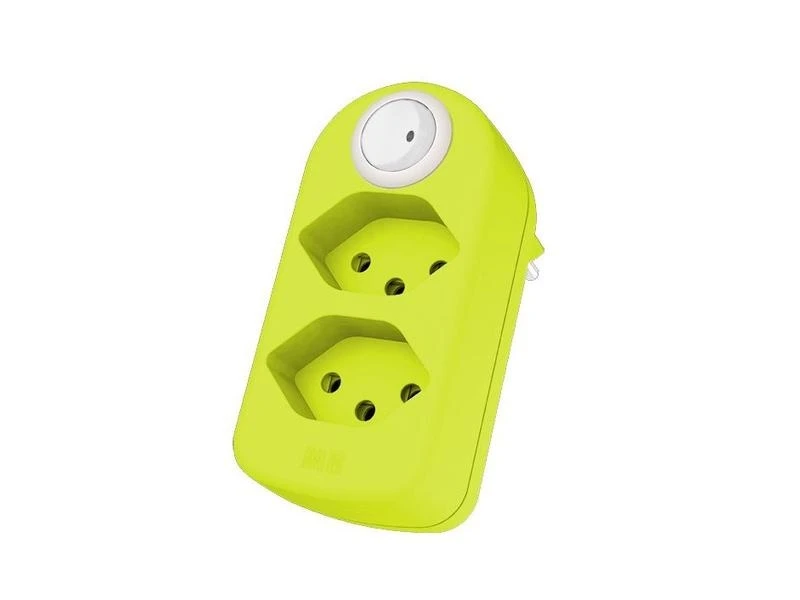 Max Hauri Mehrfachstecker maxAdapt BS, 2 x T13, Schalter, Fl-Gelb 3 Max Hauri Mehrfachstecker maxAdapt BS, 2 x T13, Schalter, Fl-Gelb