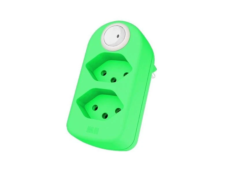 Max Hauri Mehrfachstecker maxAdapt BS, 2 x T13, Schalter, Fl-Grün 3 Max Hauri Mehrfachstecker maxAdapt BS, 2 x T13, Schalter, Fl-Grün