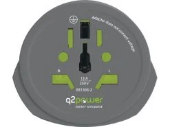 Q2Power Country-Reiseadapter World-EU