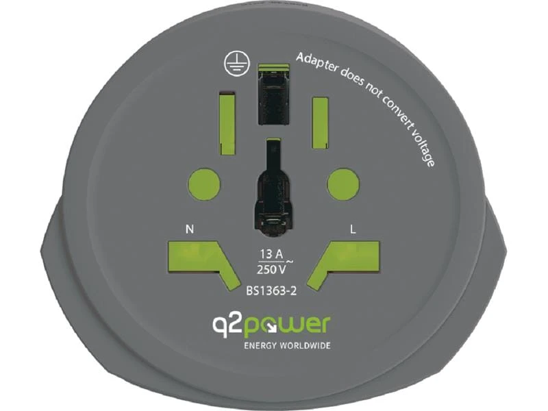 Q2Power Country-Reiseadapter World-EU 3 Q2Power Country-Reiseadapter World-EU